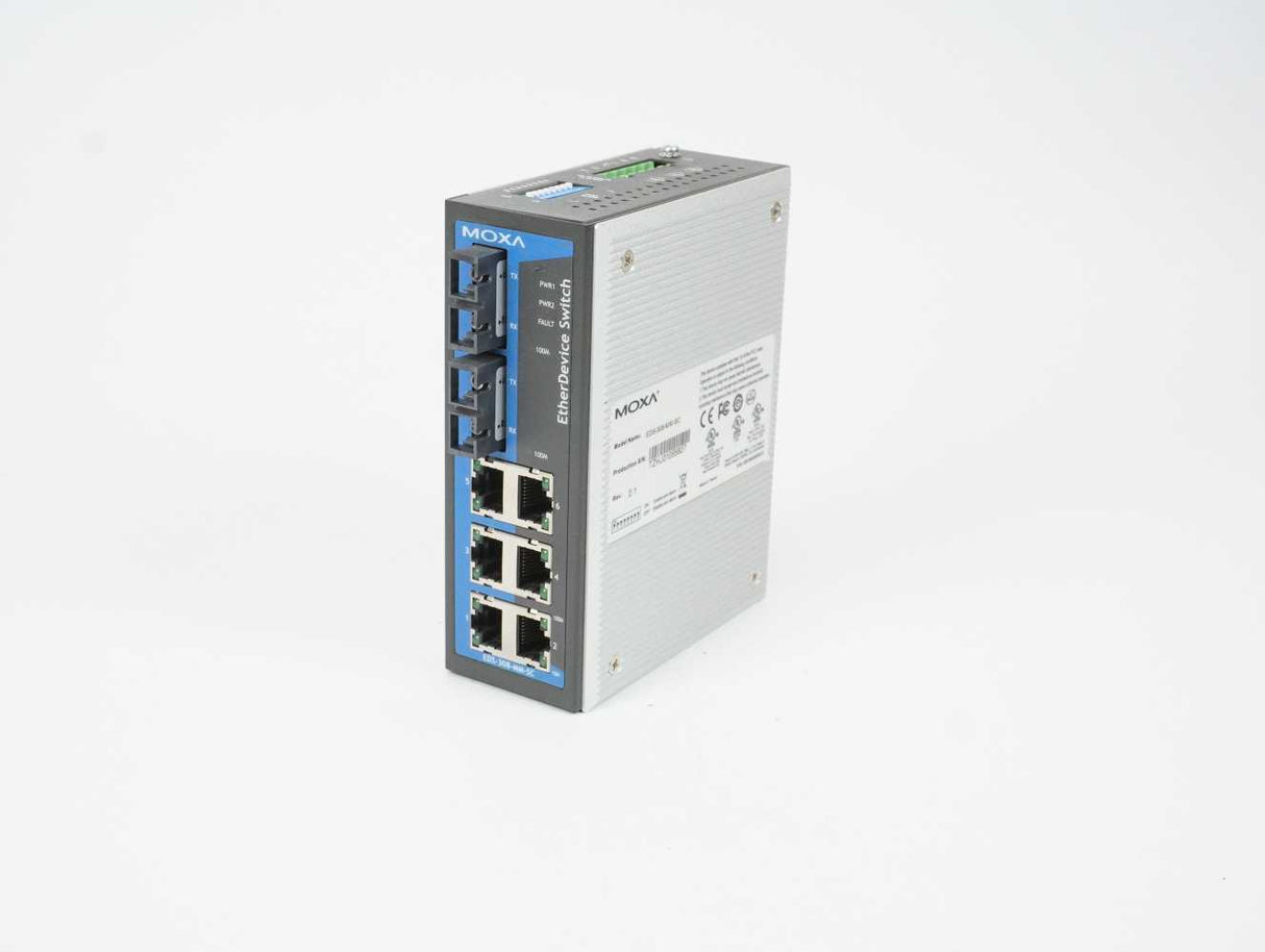 Moxa EDS-308-MM-SC EDS-308-MM-SC missing DIN rail clip