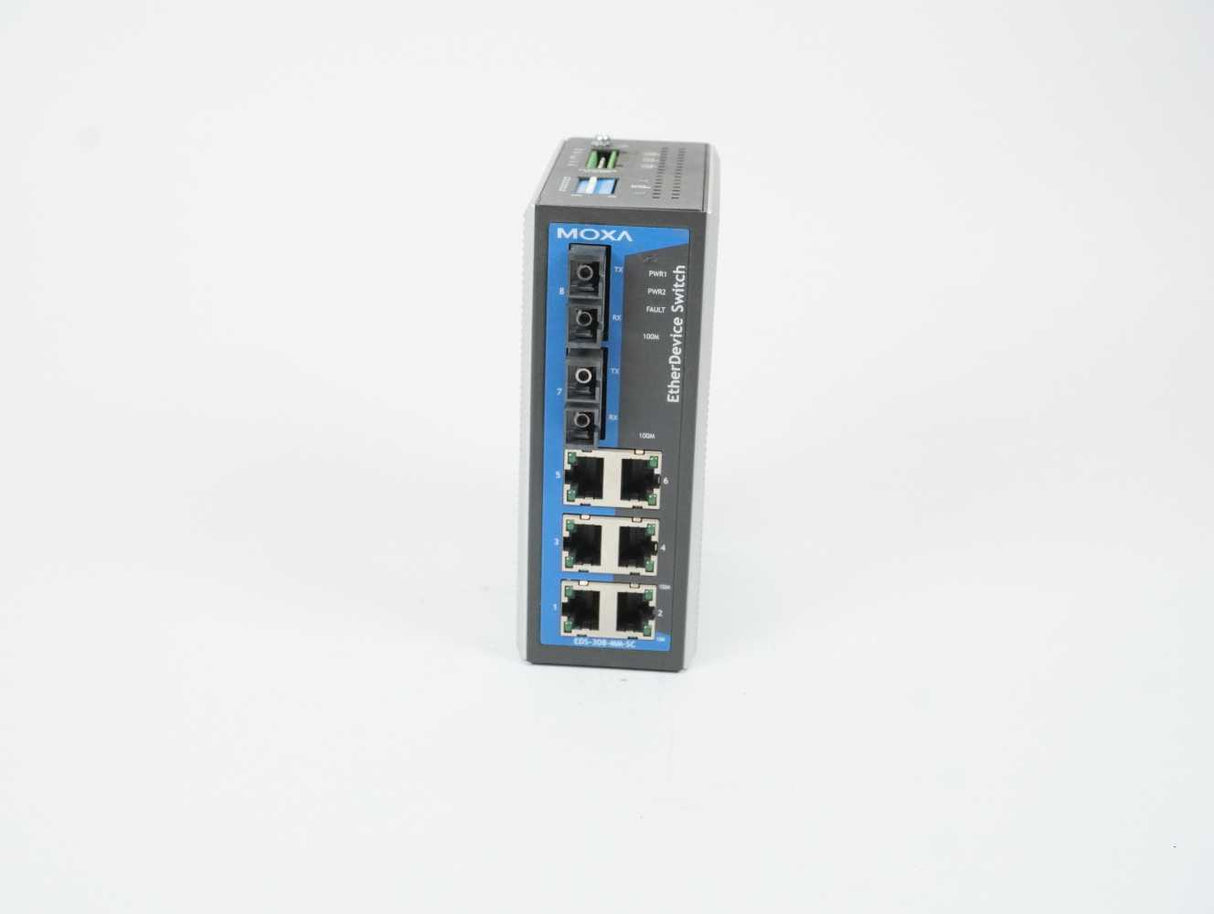 Moxa EDS-308-MM-SC EDS-308-MM-SC missing DIN rail clip
