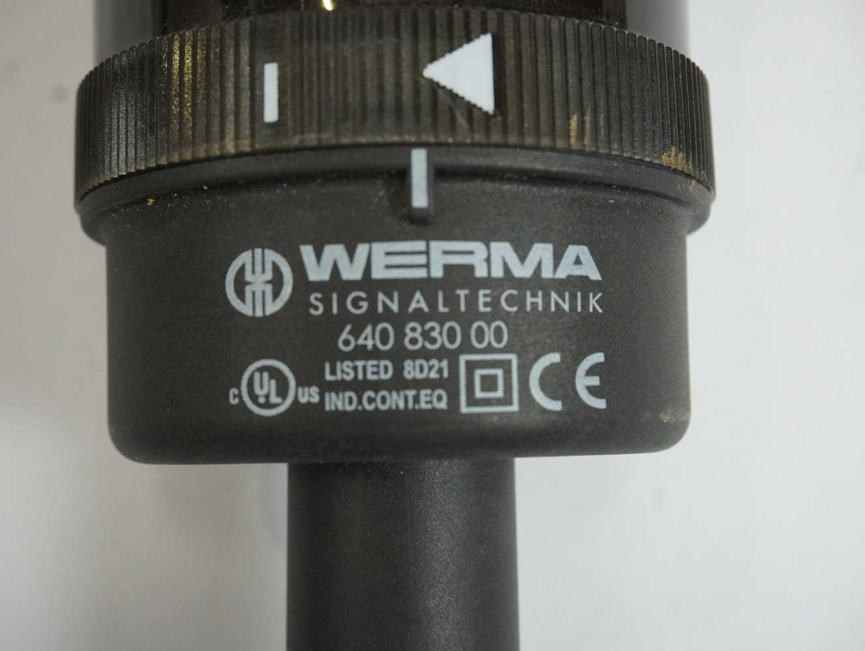 Werma 640 830 00 Signaltechnik Stack Light / Signal Tower 3-colour IP65
