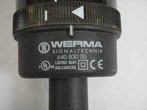 Werma 640 830 00 Signaltechnik Stack Light / Signal Tower 3-colour IP65