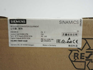 Siemens 6SL3040-1MA01-0AA0 SINAMICS Control Unit CU320-2 PN