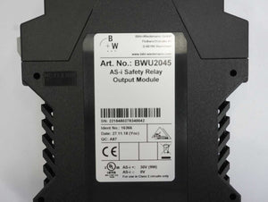 Bihl+Wiedemann BWU2045 AS-i Safety Relay Output Module BWU2045