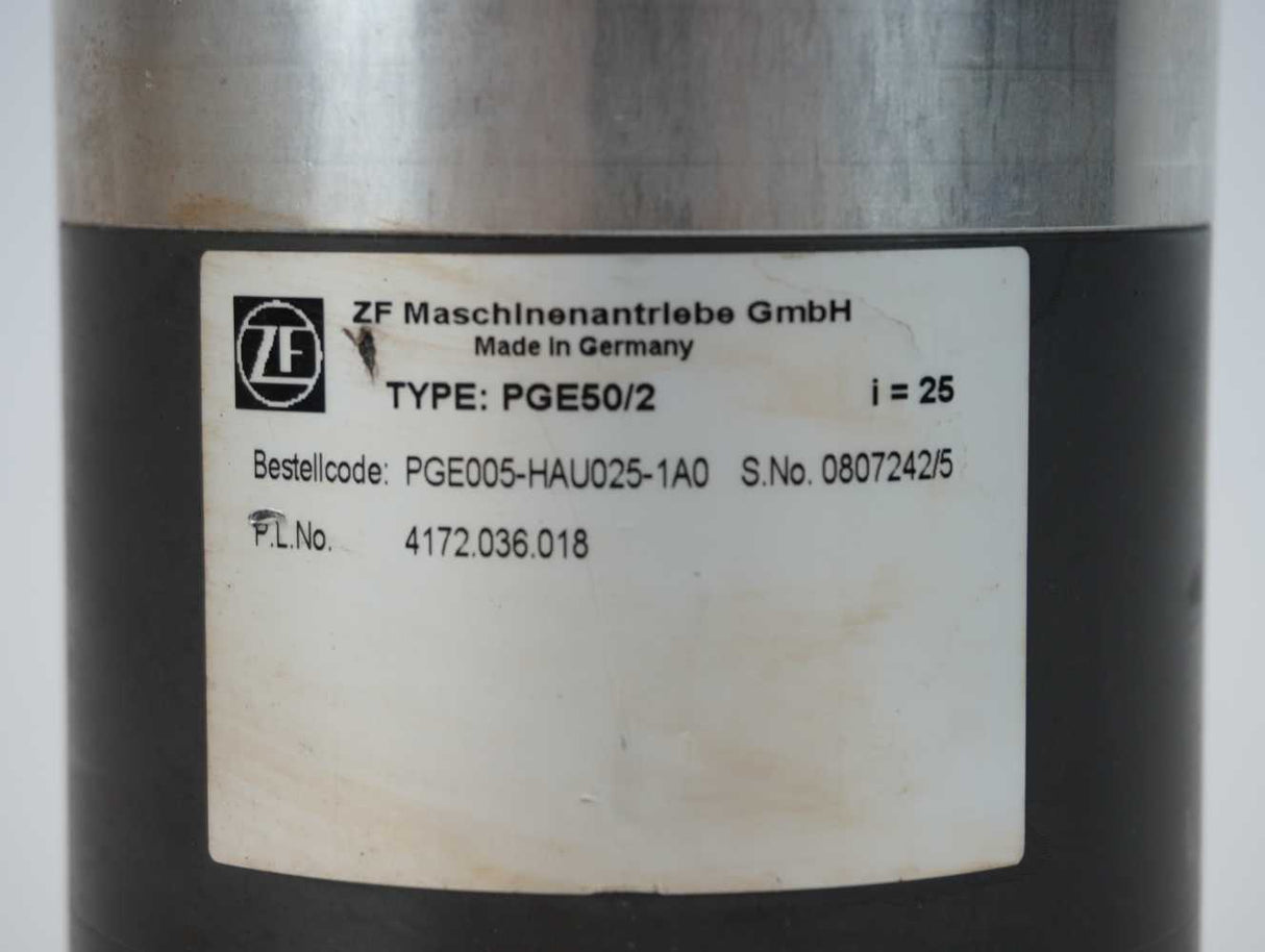 ZF Maschinenantriebe PGE005-HAU025-1A0 PGE50/2 Planetary Gearbox i=25