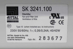 EBM-Papst K2S168-AA17-05 AC Diagonal Cooling Fan with Guard in Rittal Cabinet
