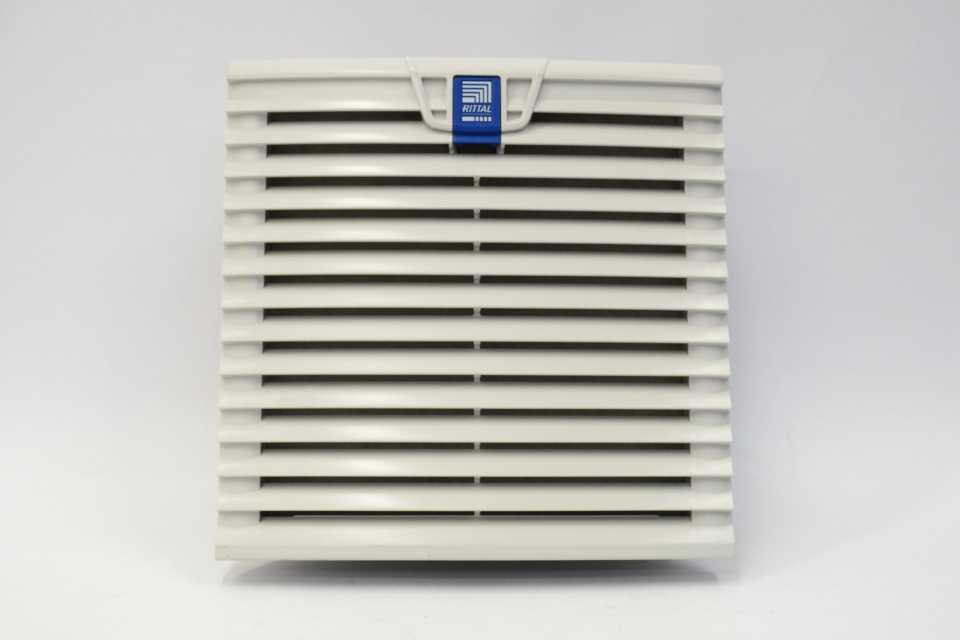 EBM-Papst K2S168-AA17-05 AC Diagonal Cooling Fan with Guard in Rittal Cabinet