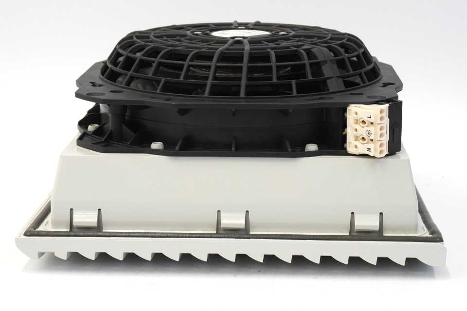 EBM-Papst K2S168-AA17-05 AC Diagonal Cooling Fan with Guard in Rittal Cabinet