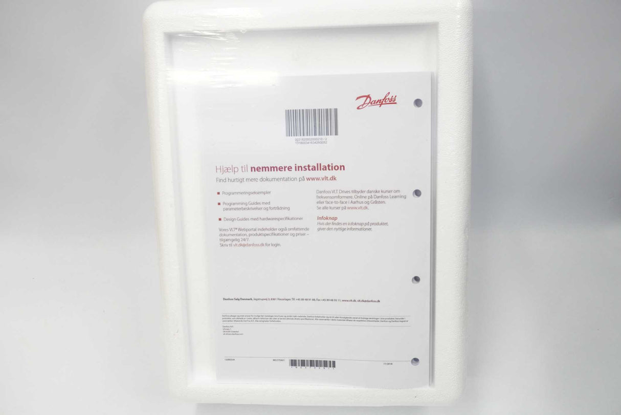 Danfoss FC-302PK55T5E20H1XGXXXXSXXXXAXBXCXXXXDX VLT AutomationDrive FC-302