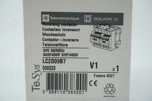 TELEMECANIQUE LC2D09B7 TeSys Reversing Contactor 24V 50/60Hz 038320