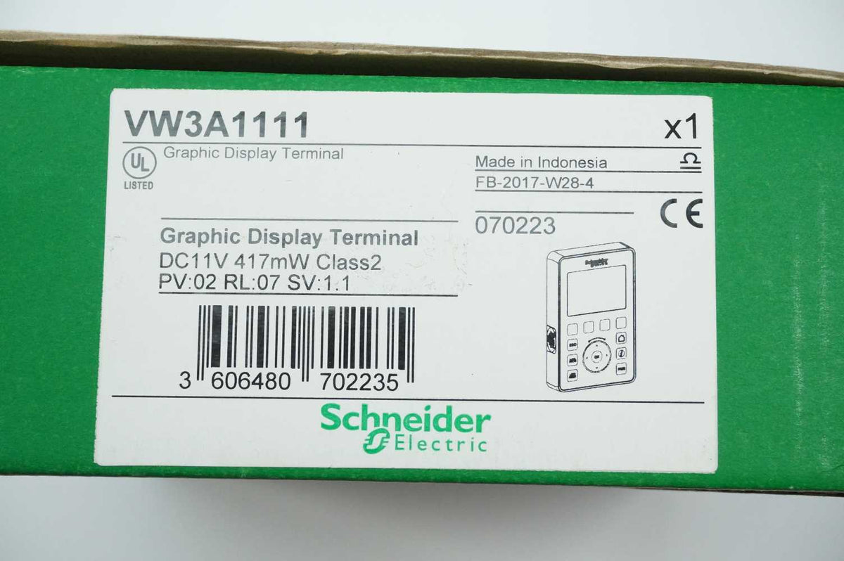 Schneider Electric VW3A1111 Graphic Display Terminal 070223