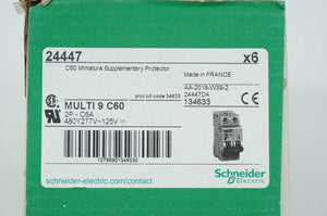 Schneider Electric 24447 Multi 9 Miniature Supplementary Protector Batch 6 Pcs.