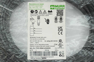 MURR Elektronik 7000-08041-6102000 M8 Female 0° A-cod. with Cable 20m