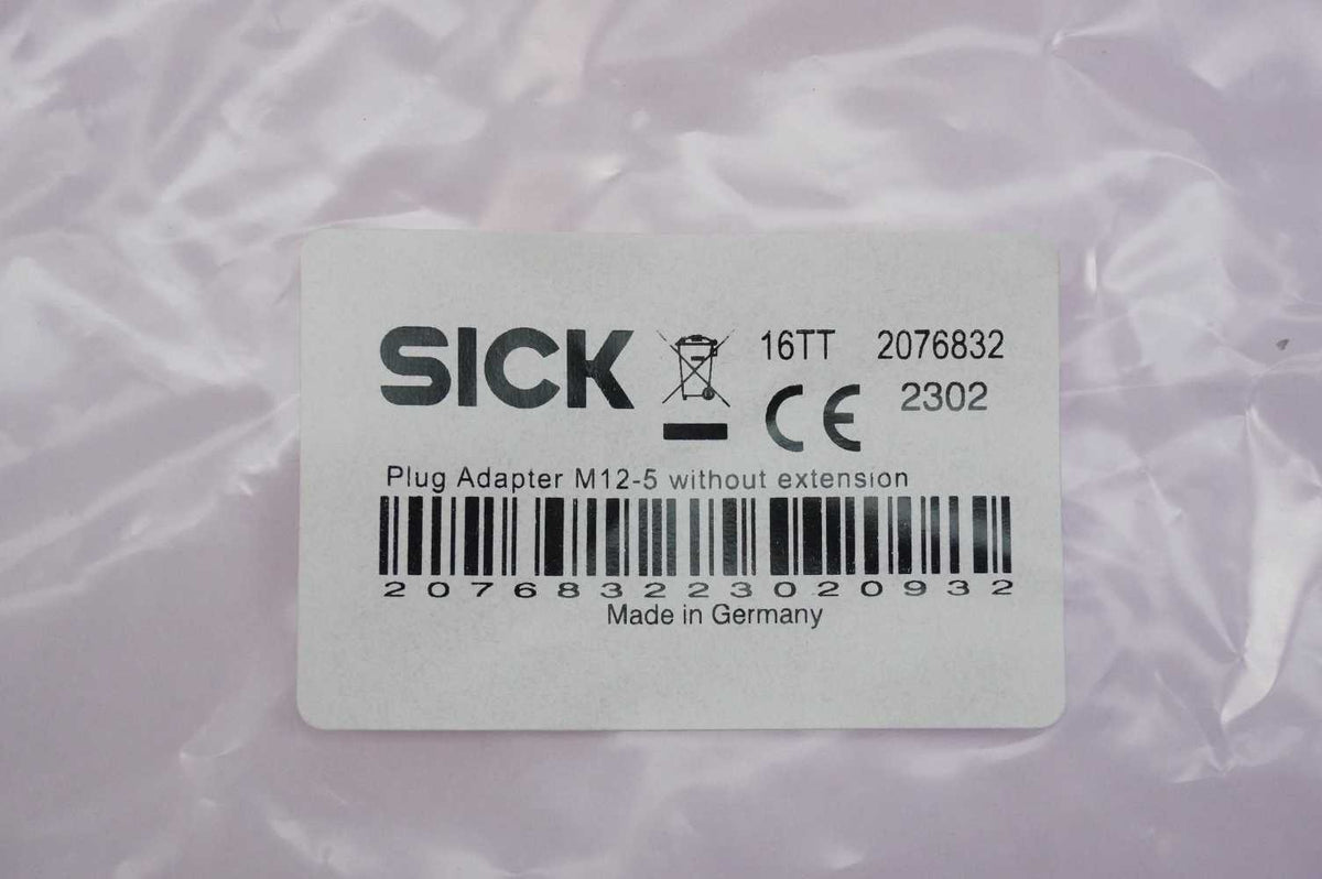 SICK 2076832 Plug Adapter M12-5 Without Extension