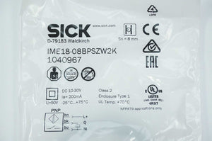 SICK 1040967 IME18-08BPSZW2K Inductive Proximity Sensor