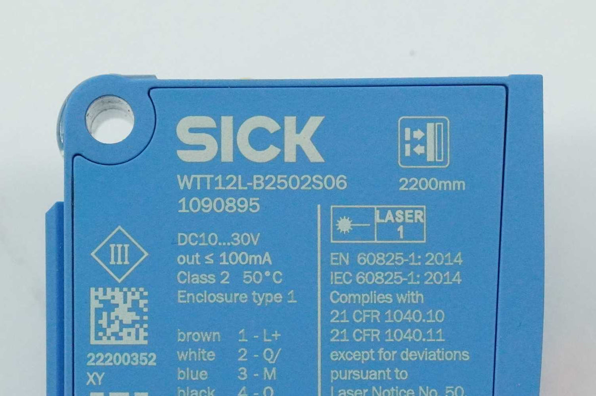 SICK 1090895 WTT12L-B2502S06 Photoelectric Sensor