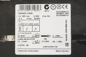 Siemens 3RA6400-1CB42 SIRIUS Compact Manual Motor Starter / Controller