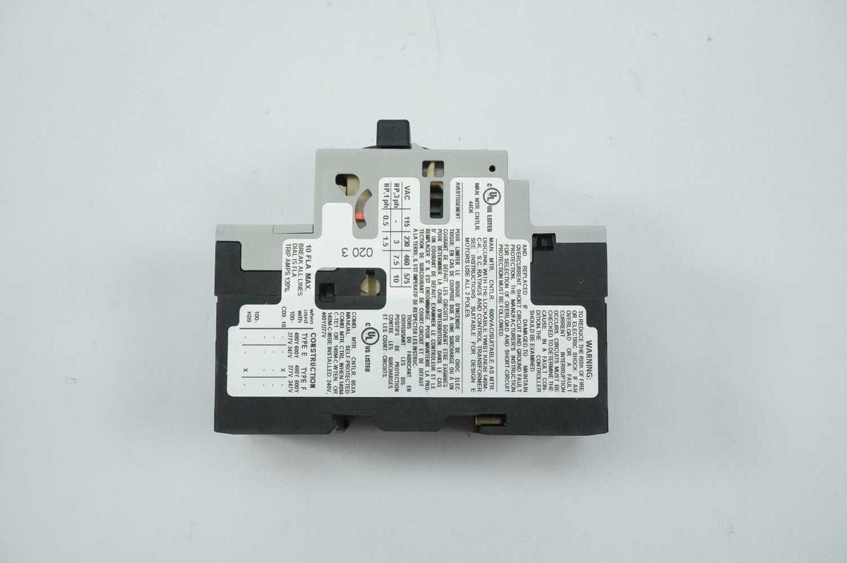 AB 140M-C2E-C10 140M Motor Protector / Circuit Breaker Series C