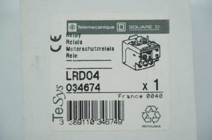 TELEMECANIQUE LRD04 TeSys Relay 0.4-0.63A 034674