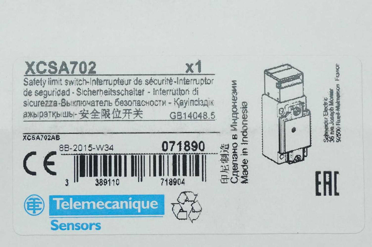 Schneider Electric / Telemacanique XCSA702 Safety Limit Switch