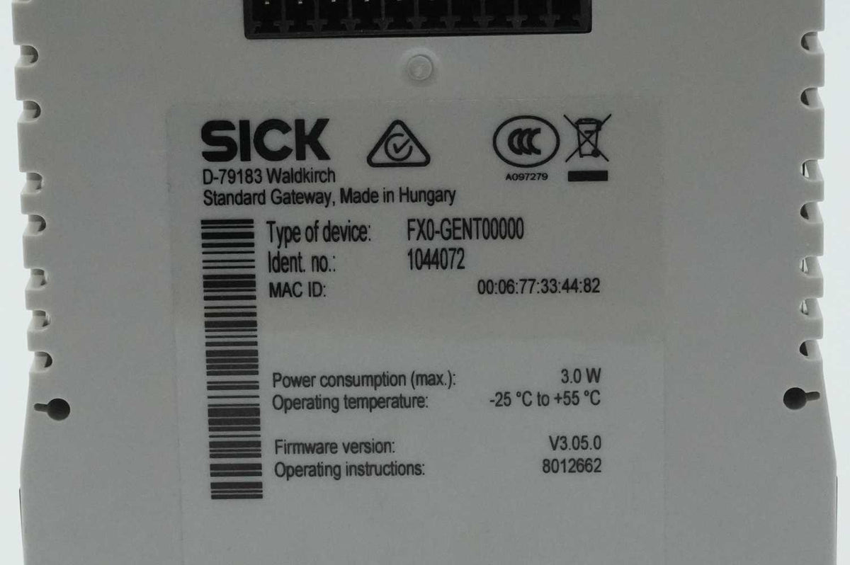 SICK 1044072 Standard Gateway FX0-GENT00000