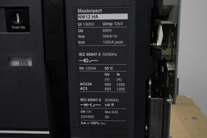 Schneider Electric NW12HA4PMDO MasterPact NW Air Circuit Breaker Manual Draw-Out