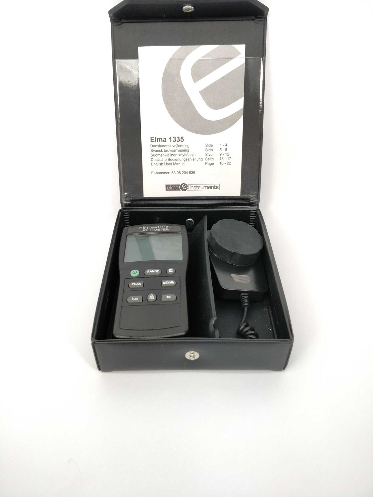 Elma Instruments 1335 Lightmeter 0 to 400,000 lux