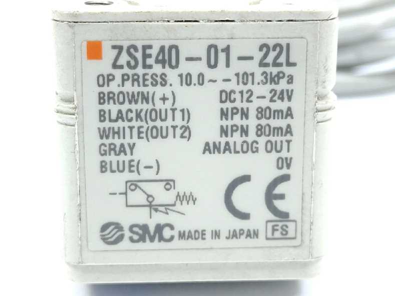SMC Pneumatics ZSE40-01-22L Vacuum switch