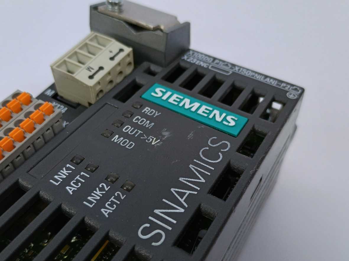 Siemens 6SL3040-0JA01-0AA0 Sinamics S110 Control Unit CU305 DP