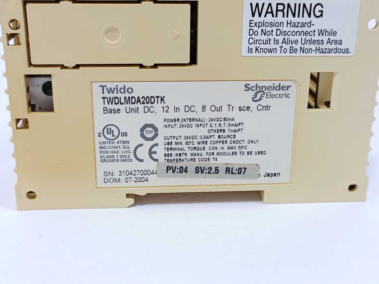 Schneider Electric TWDLMDA20DTK Modular Base Controller
