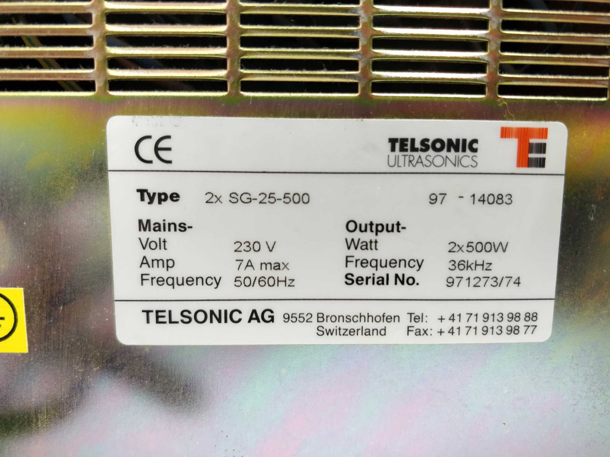 Telsonic Ultrasonics SG-25-500 Welding Set