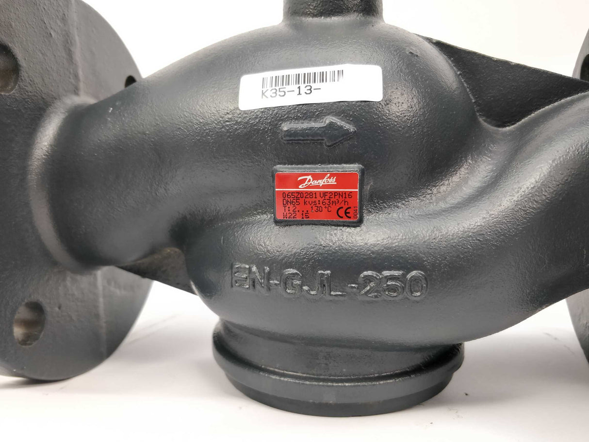 Danfoss 065Z0281 VF 2 PN16 65/63 2-way seated flange