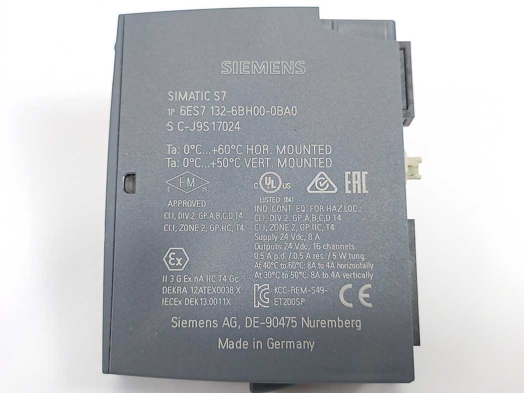 Siemens 6ES7132-6BH00-0BA0 SIMATIC ET 200SP DO Module