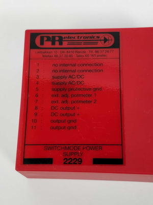 PR Electronics 2229 A4 Switchmode Power Supply