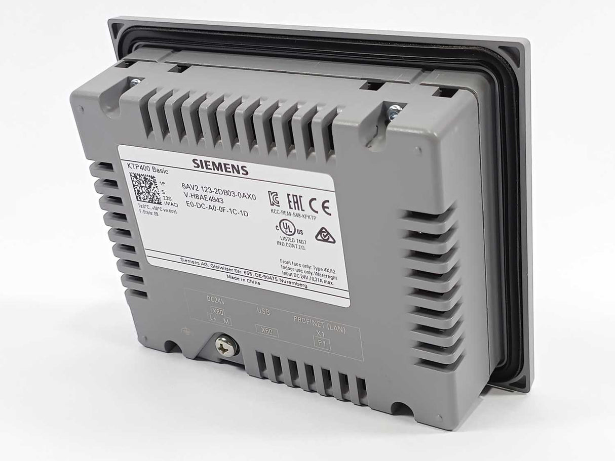 Siemens 6AV2123-2DB03-0AX0 SIMATIC HMI, KTP400 Basic Panel