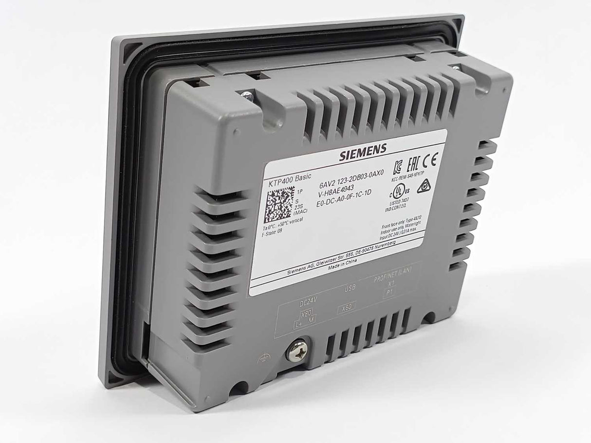 Siemens 6AV2123-2DB03-0AX0 SIMATIC HMI, KTP400 Basic Panel