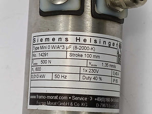 Framo Morat Mini 0W/A*3 μF (8-2000-K) LINEAR ACTUATOR 0,010 kW