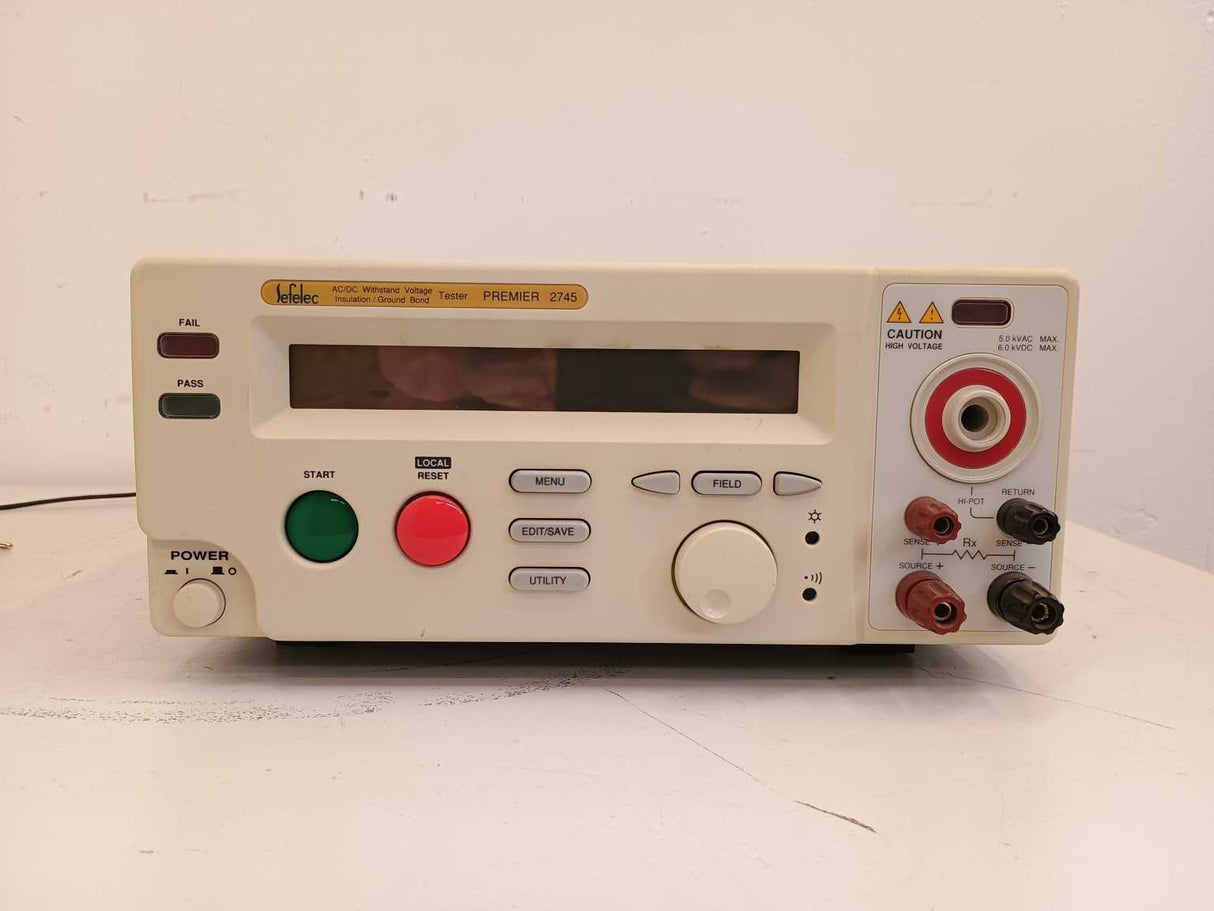 Sefelec Premier 2745 AC / DC Withstand, Voltage, insulation tester