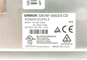 OMRON S8VM-05024CD 24V 2,2A Power supply