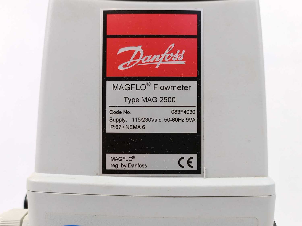 Danfoss 083F4030 MAG 2500  w/ MAG 3100 083Z8005 MAGFLO Flowmeter