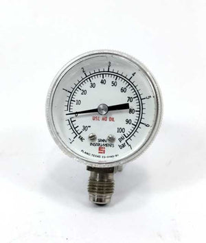 SPAN INSTRUMENTS 23-0140-B1 Bourdon tube pressure gauge 100 psi