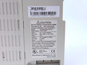 Teco Electric & Machinery JNTHBCBA0001AC-UF 1HP/0.75kW Variable Speed AC Drive
