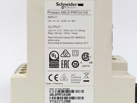 Schneider Electric ABL8PRP24100 Phaseo Electronic protection module