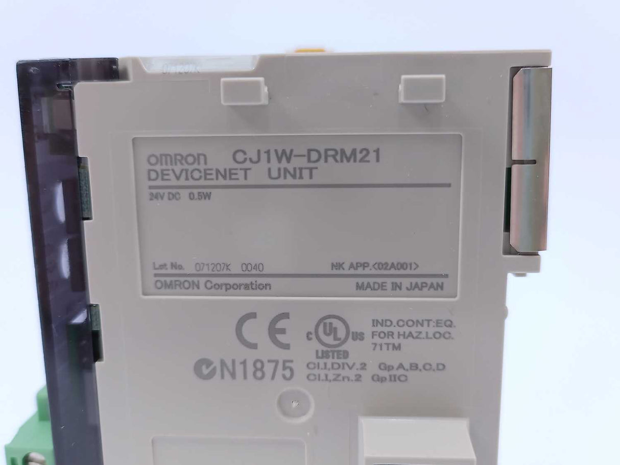 OMRON CJ1W-DRM21 Devicenet Unit
