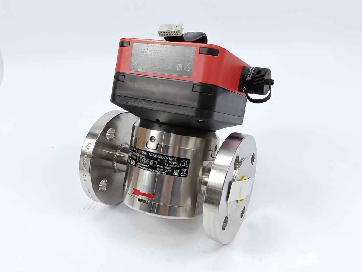 Lutz 0231-214 HDO 250 Niro/Niro Flow Meter w/ 0230-200 RM10