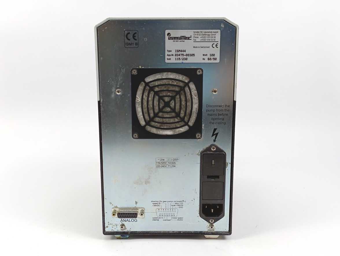 Ismatec ISM444 115/230V, 100W, 60/50Hz Peristaltic Pump