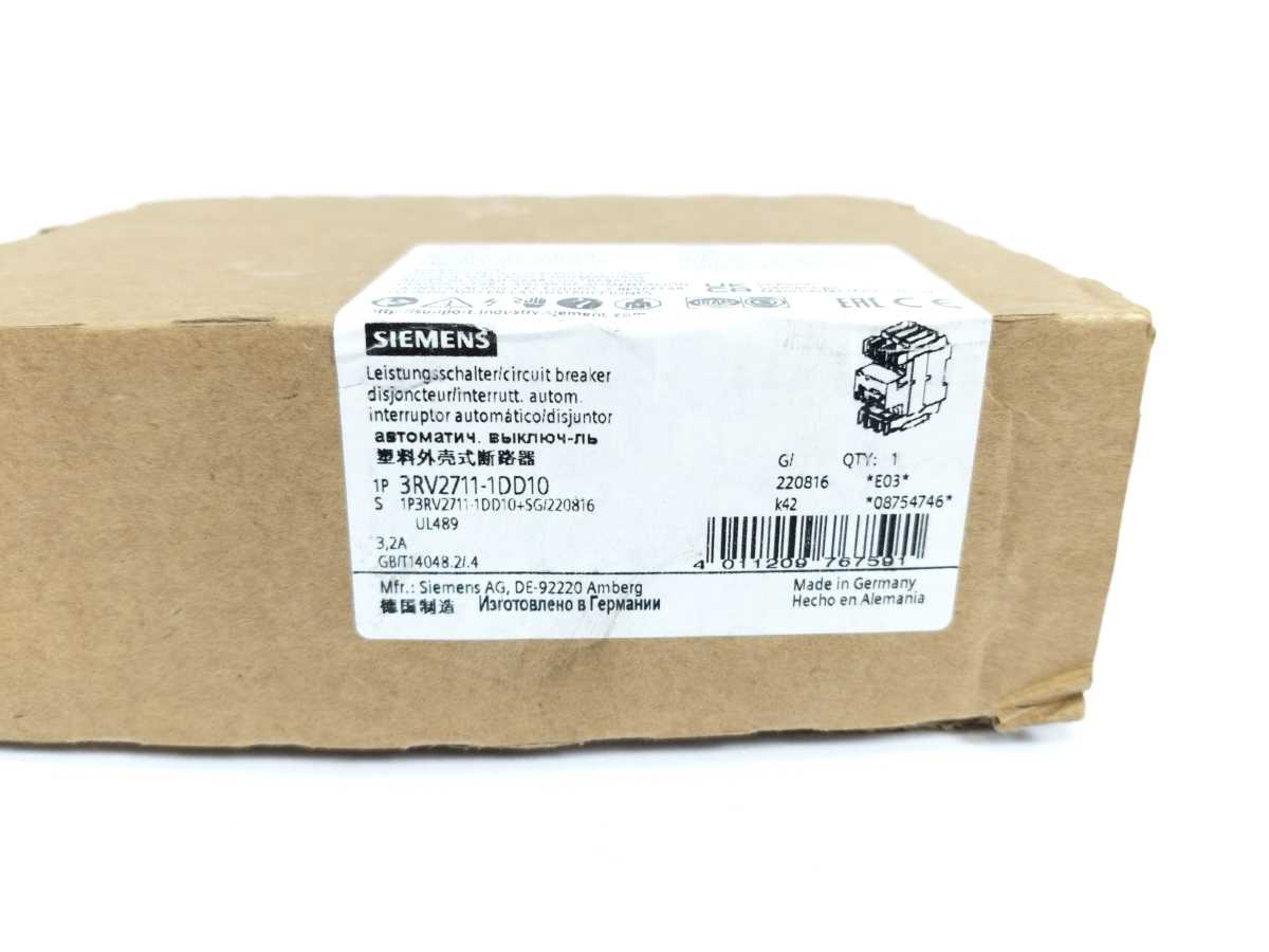 Siemens 3RV2711-1DD10 SIRIUS Circuit Breaker