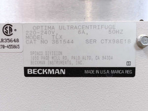 Beckman 364544 Optima TLX Ultracentrifuge