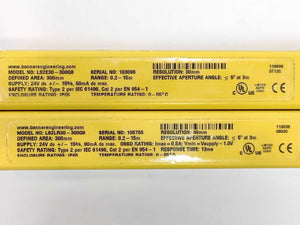 BANNER LS2LR30-300Q8 LS2E30 EZ-Screen Type 2 Emitter+Reciever Batch 2pcs.