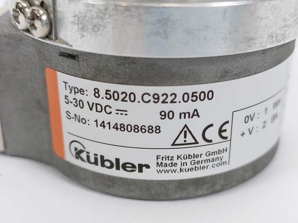 Kübler 8.5020.C922.0500 5-30VDC Enconder 90mA