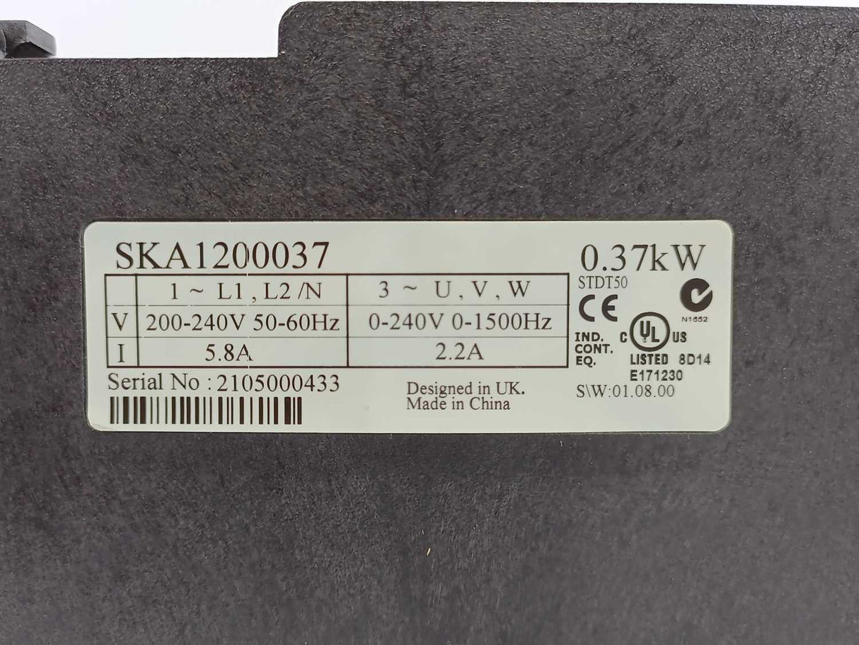 Emerson SKA1200037 Commander SK 0.37kW