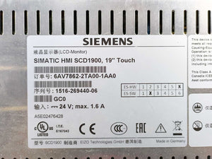 Siemens 6AV7862-2TA00-1AA0 SIMATIC HMI SCD1900 19" Touch